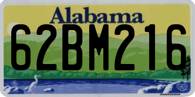 AL license plate 62BM216