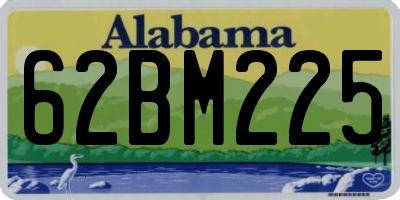 AL license plate 62BM225