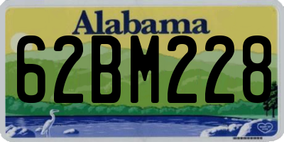AL license plate 62BM228