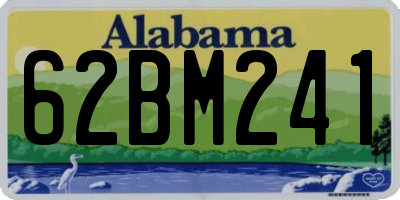 AL license plate 62BM241