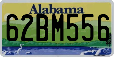 AL license plate 62BM556