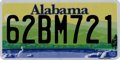 AL license plate 62BM721