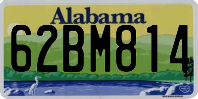 AL license plate 62BM814