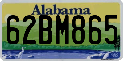 AL license plate 62BM865