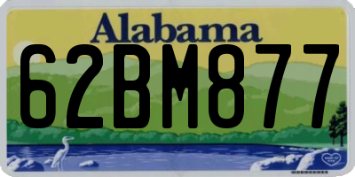 AL license plate 62BM877