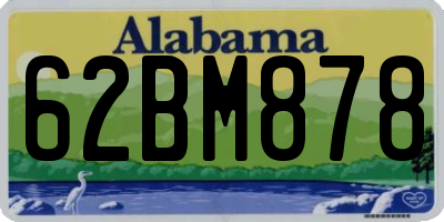 AL license plate 62BM878
