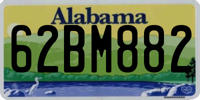 AL license plate 62BM882