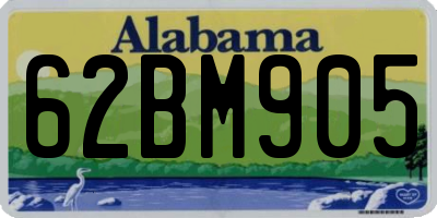 AL license plate 62BM905