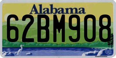 AL license plate 62BM908