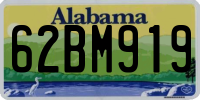 AL license plate 62BM919