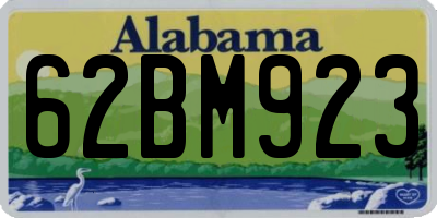AL license plate 62BM923