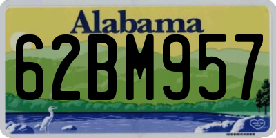 AL license plate 62BM957