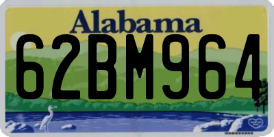 AL license plate 62BM964
