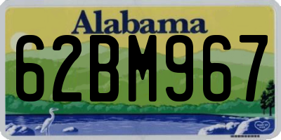 AL license plate 62BM967