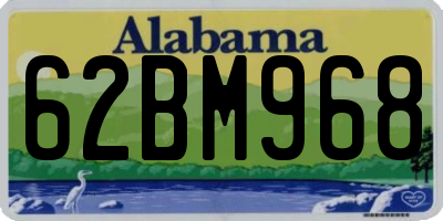 AL license plate 62BM968