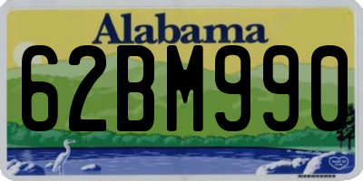 AL license plate 62BM990