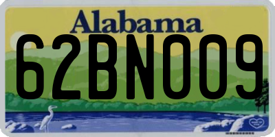 AL license plate 62BN009