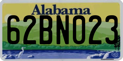 AL license plate 62BN023