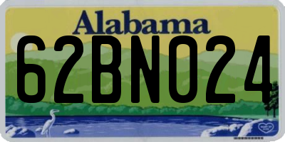 AL license plate 62BN024