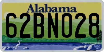 AL license plate 62BN028