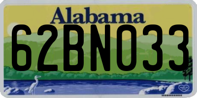 AL license plate 62BN033