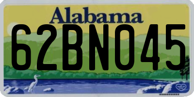 AL license plate 62BN045