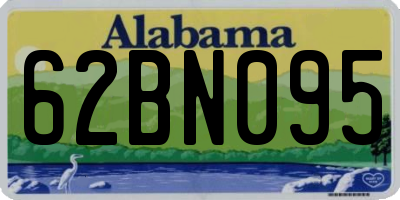 AL license plate 62BN095
