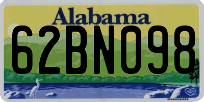 AL license plate 62BN098