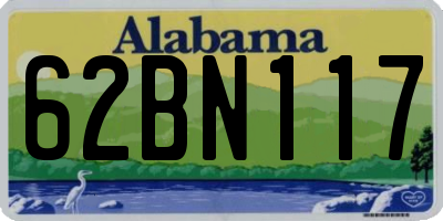 AL license plate 62BN117
