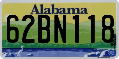 AL license plate 62BN118