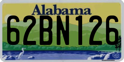 AL license plate 62BN126