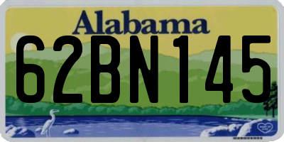 AL license plate 62BN145