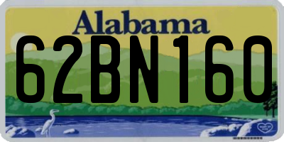 AL license plate 62BN160