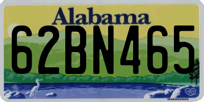 AL license plate 62BN465