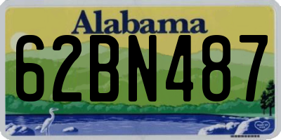 AL license plate 62BN487