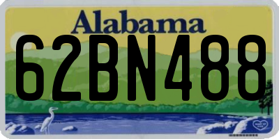 AL license plate 62BN488