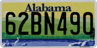AL license plate 62BN490