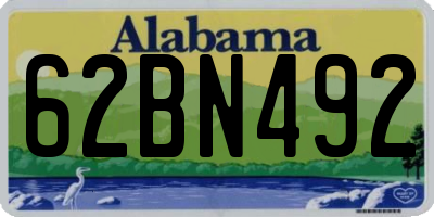 AL license plate 62BN492