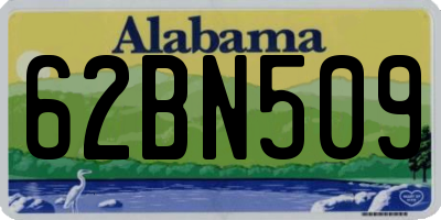 AL license plate 62BN509