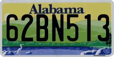 AL license plate 62BN513