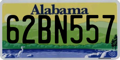 AL license plate 62BN557