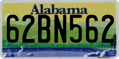 AL license plate 62BN562