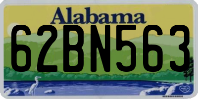 AL license plate 62BN563