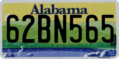 AL license plate 62BN565