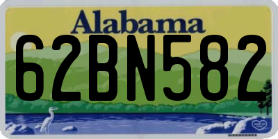 AL license plate 62BN582