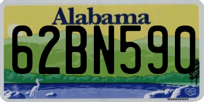 AL license plate 62BN590