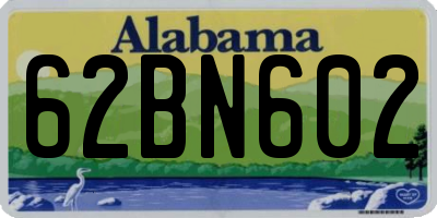 AL license plate 62BN602