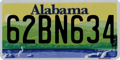 AL license plate 62BN634