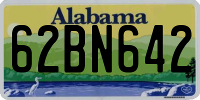 AL license plate 62BN642