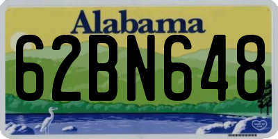 AL license plate 62BN648